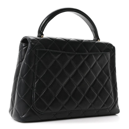 Chanel Lambskin Quilted Medium Kelly Flap Bag Black 3 of 10