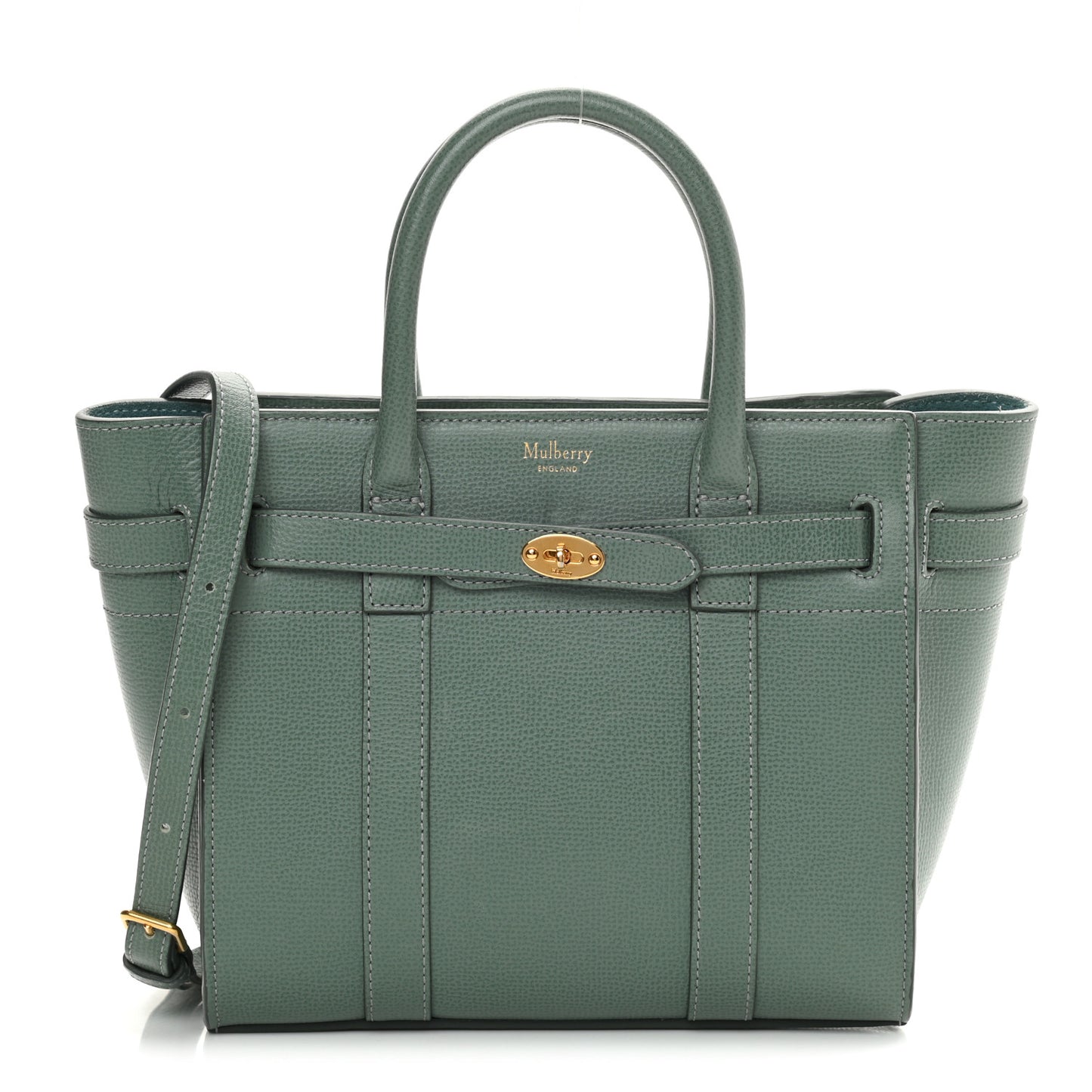 Small Classic Grain Mini Zipped Bayswater Antique Blue