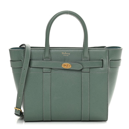 Mulberry Small Classic Grain Mini Zipped Bayswater Antique Blue 1 of 17