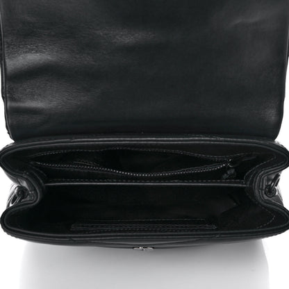Saint Laurent Calfskin Y Quilted Monogram Toy Loulou Crossbody Bag Black 5 of 12