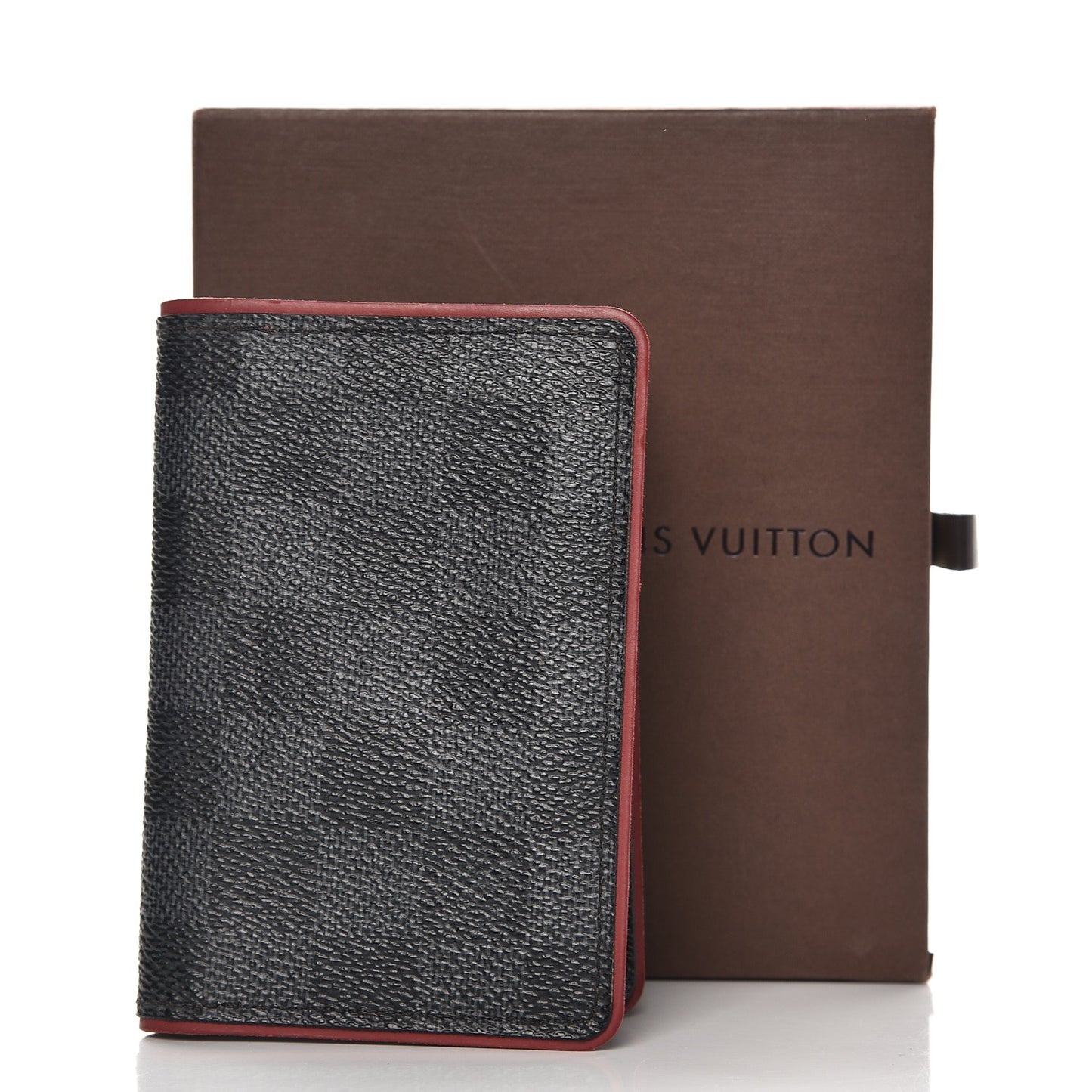 Damier Graphite Pocket Organizer Bordeaux