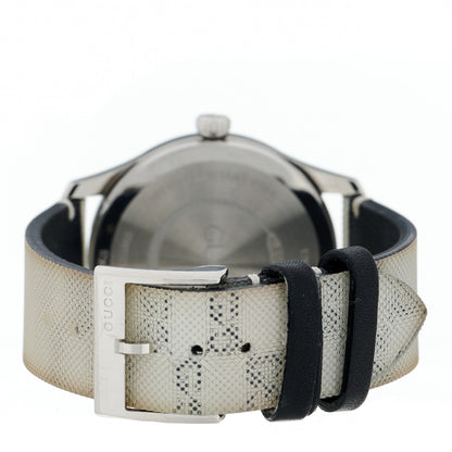 Gucci Stainless Steel Calfskin 38mm G-Timeless GG Hologram Quartz Watch 3 of 5