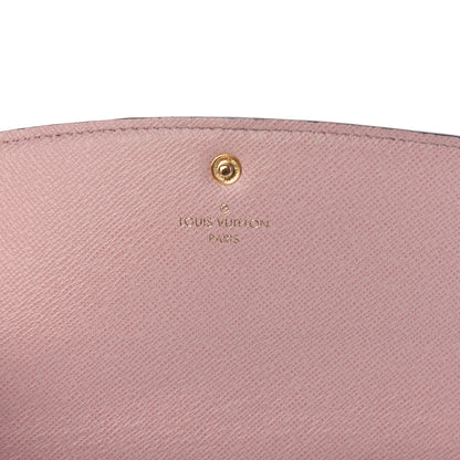 Louis Vuitton Damier Ebene Emilie Wallet Rose Ballerine 6 of 8