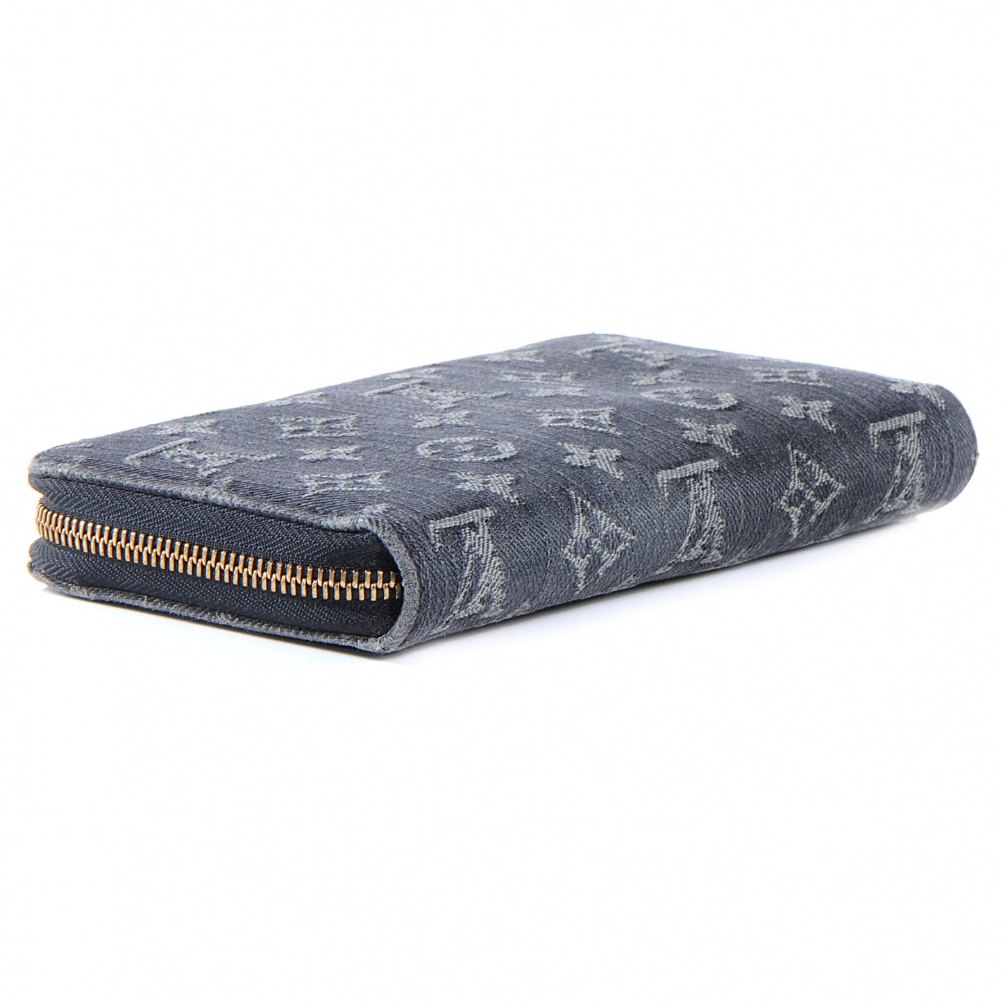 Denim Zippy Wallet Black