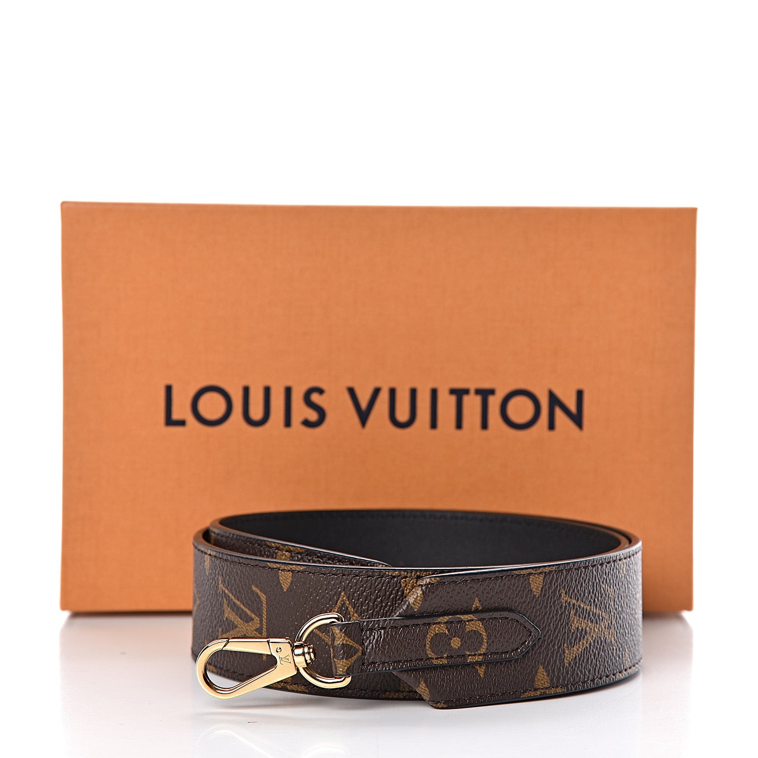 Louis Vuitton Monogram Bandouliere Shoulder Strap Black 5 of 5