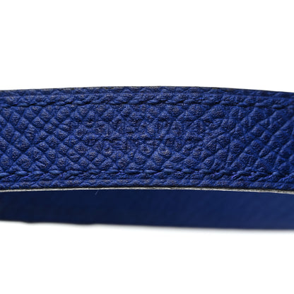 Hermes Epsom Baby Pavane Double Tour Bracelet S Bleu Electrique 5 of 5