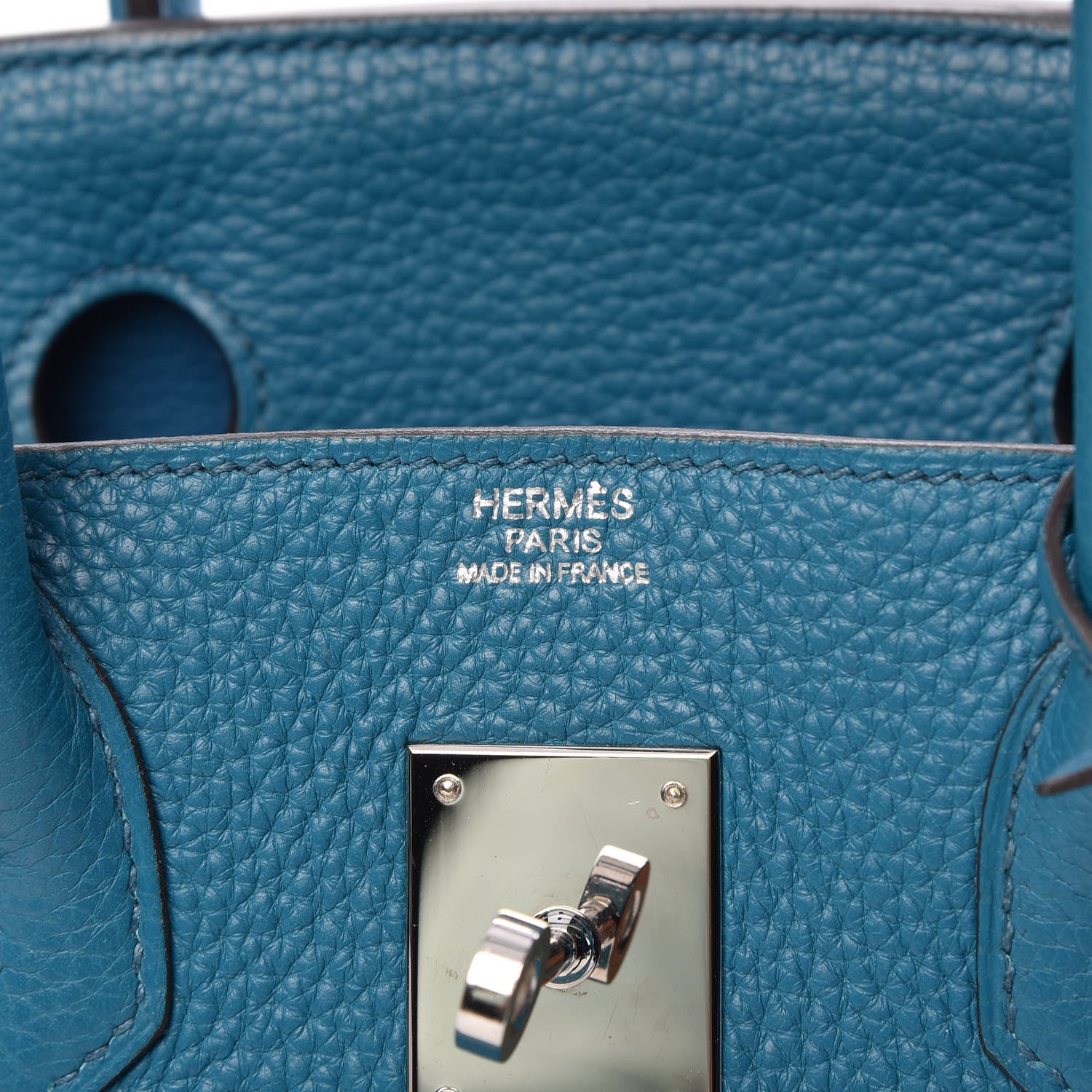 Hermes Taurillon Clemence Birkin 30 Bleu Izmir 6 of 11