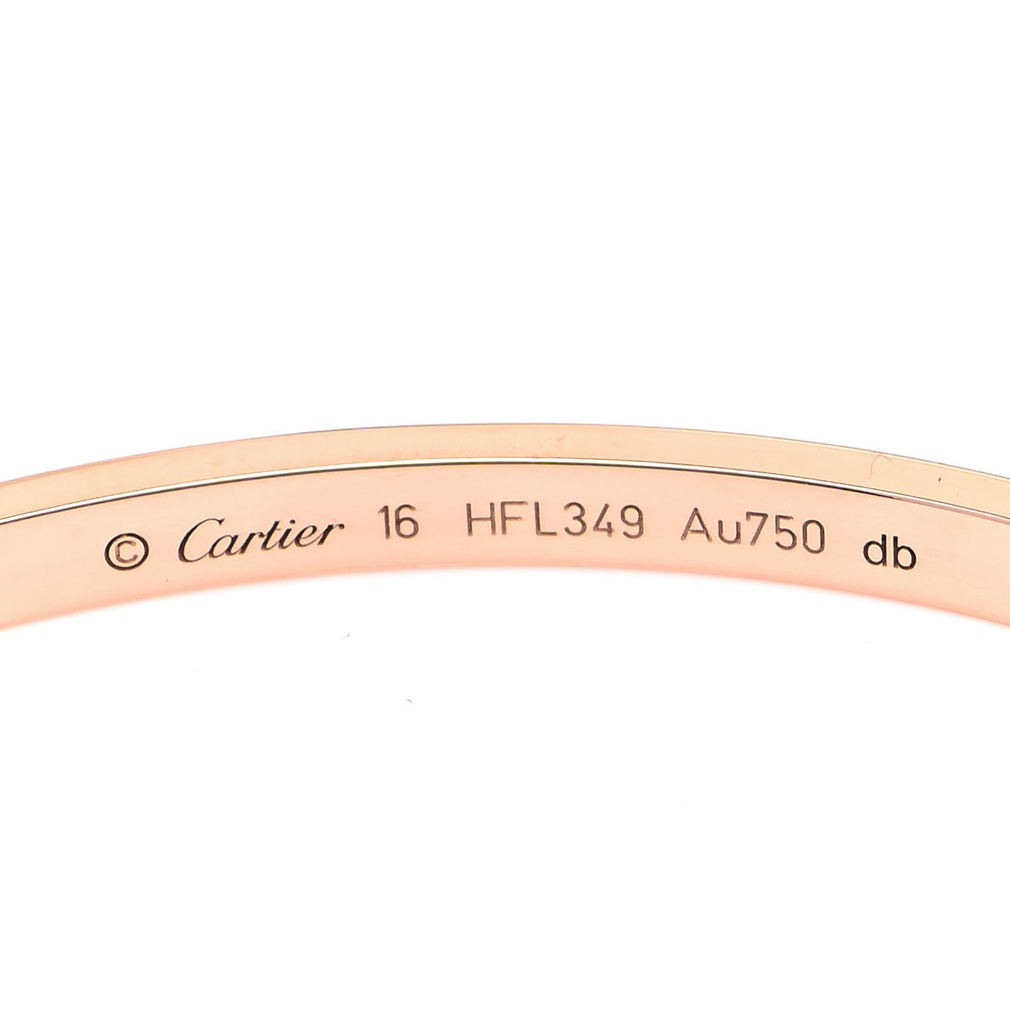 18K Pink Gold Small LOVE Bracelet 16