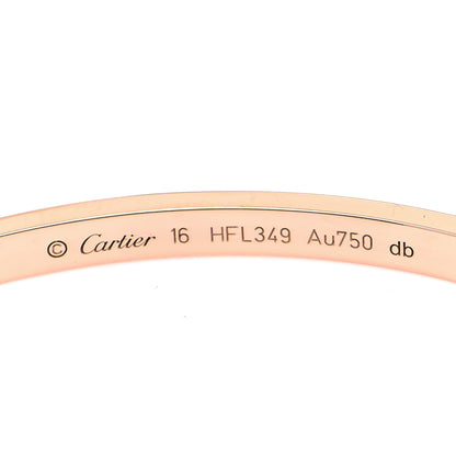 Cartier 18K Pink Gold Small LOVE Bracelet 16 4 of 6