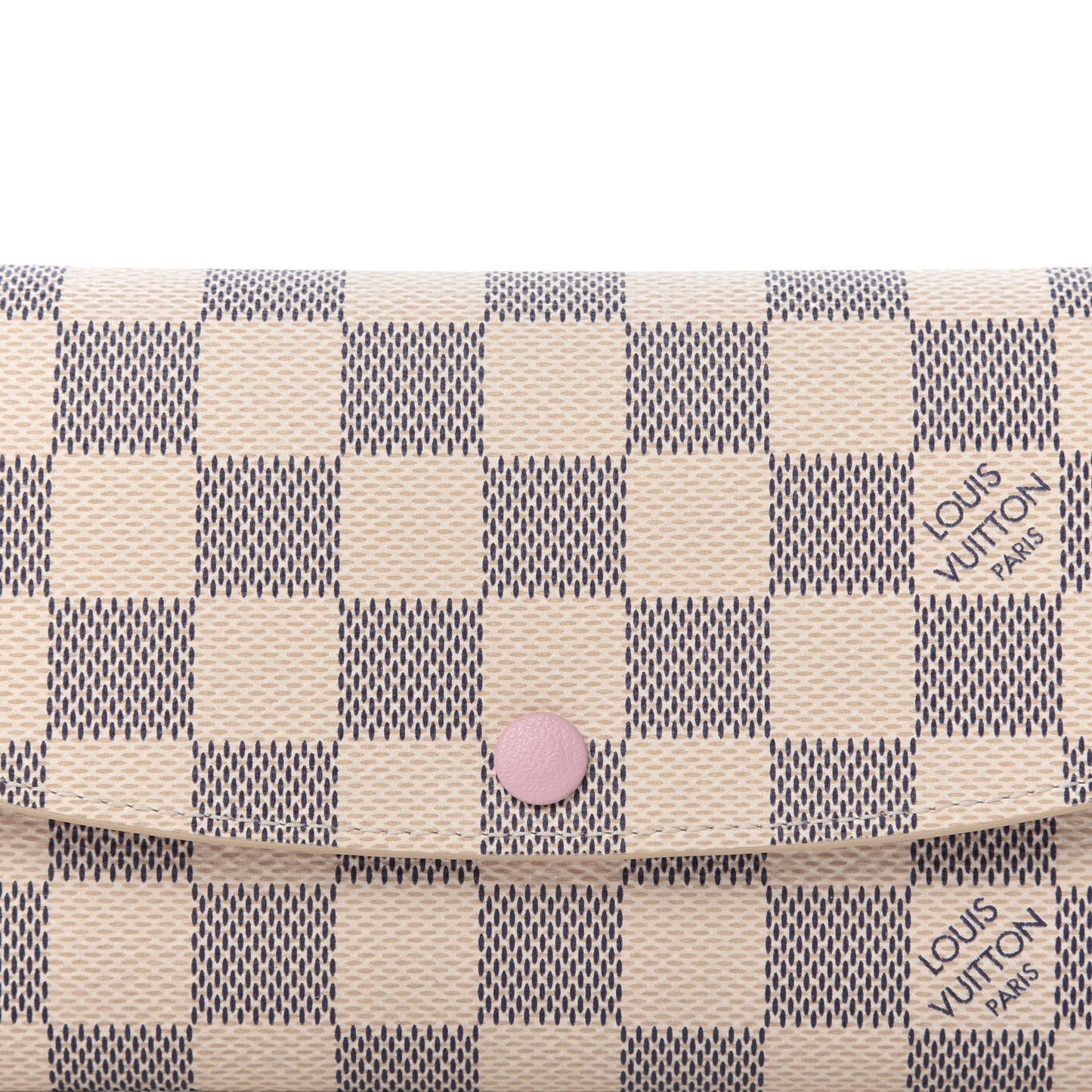 Damier Azur Emilie Wallet Rose Ballerine