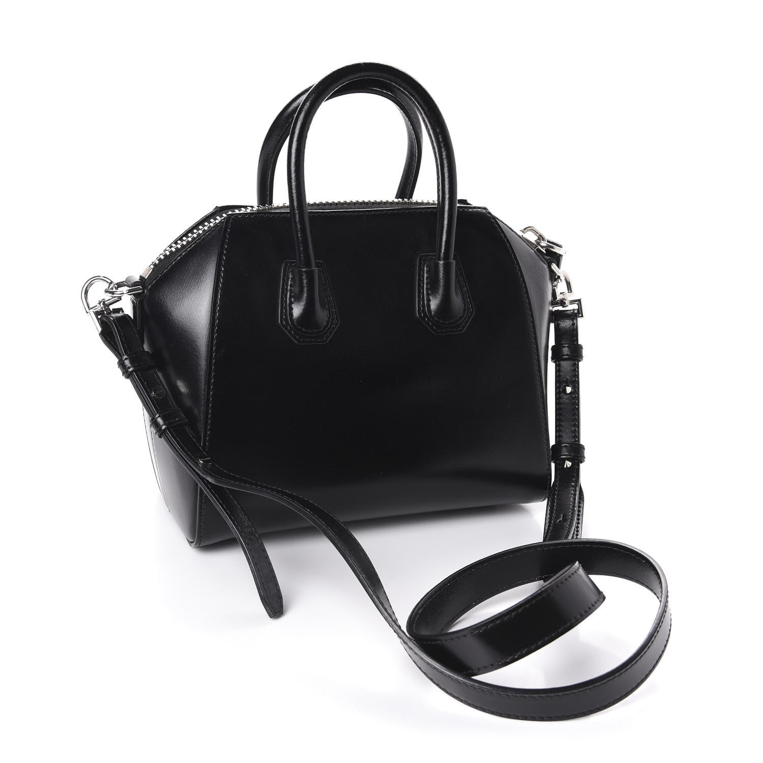 Givenchy Shiny Lord Calfskin Mini Antigona Black 3 of 10