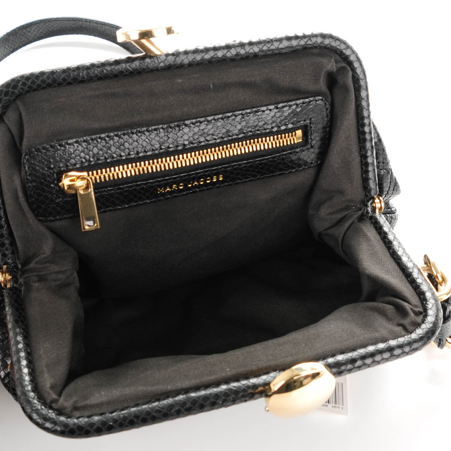 Marc Jacobs Python Embossed Little Stardust Stam Black 5 of 7