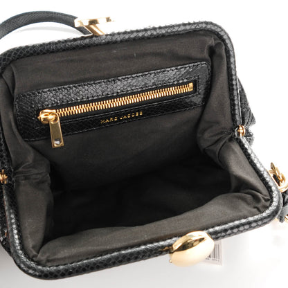 Marc Jacobs Python Embossed Little Stardust Stam Black 5 of 7