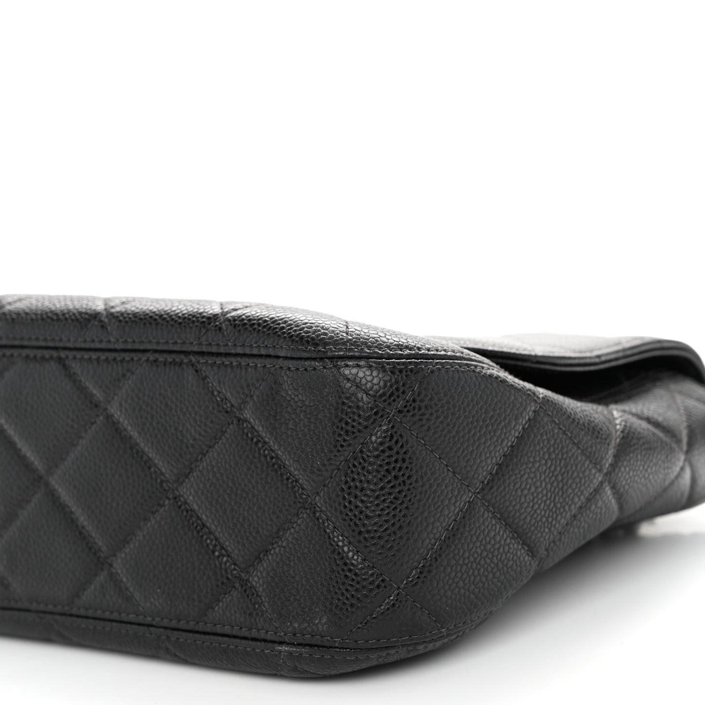 Caviar Quilted Flap Black