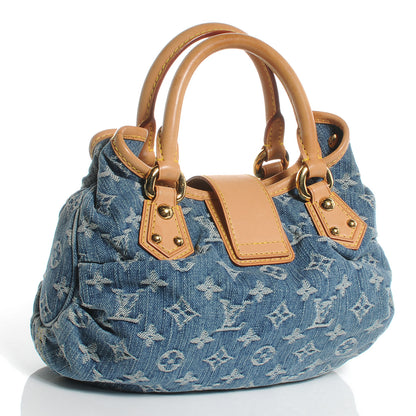 Louis Vuitton Denim Pleaty Blue 3 of 7