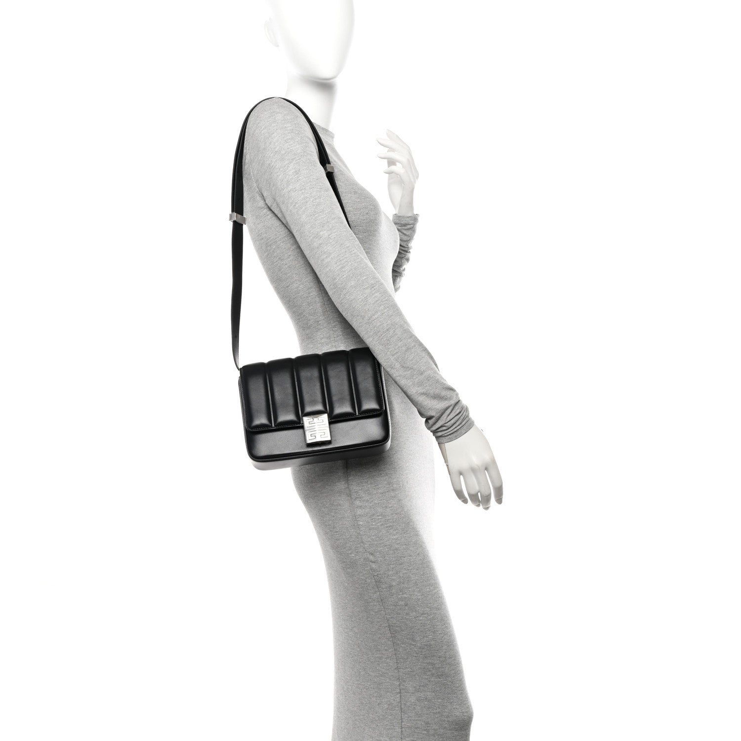 Givenchy Lambskin 4G Medium Padded Crossbody Bag Black 2 of 11