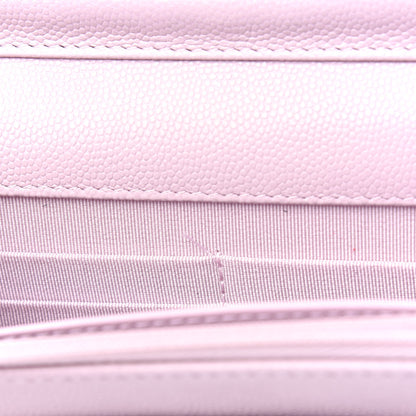 Chanel Caviar Quilted Wallet On Chain WOC Light Pink 5 of 5