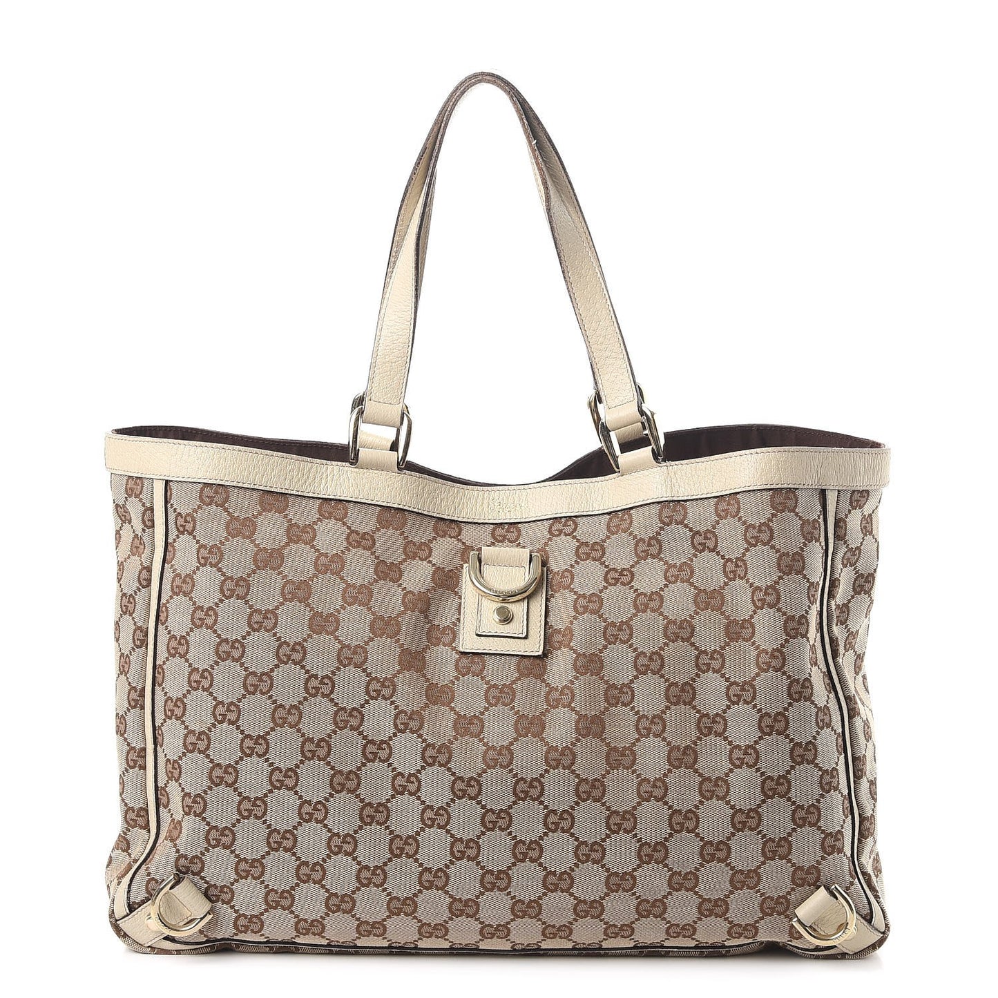 Monogram Large Abbey Tote Off White