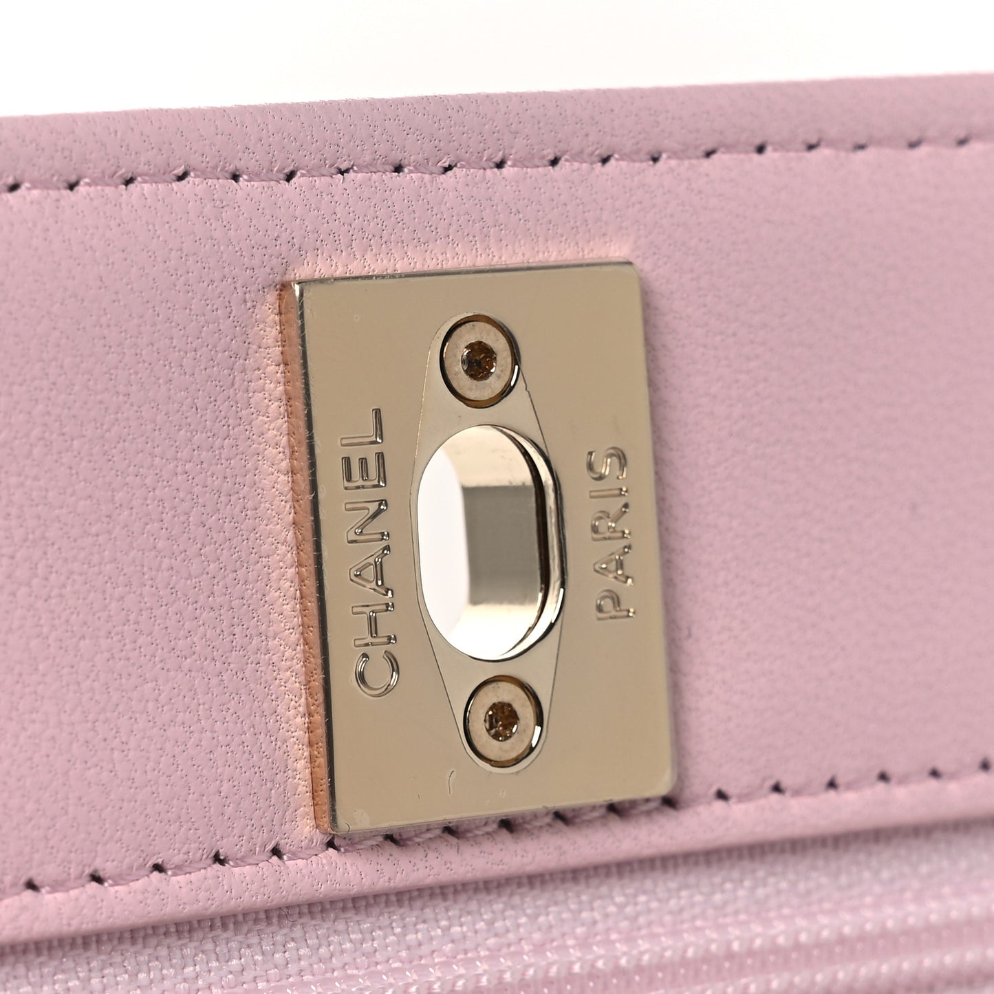 Lambskin Quilted Trendy Chain CC Wallet On Chain WOC Light Pink