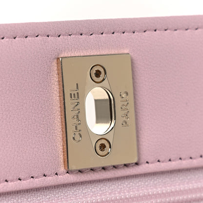 Chanel Lambskin Quilted Trendy Chain CC Wallet On Chain WOC Light Pink 13 of 14