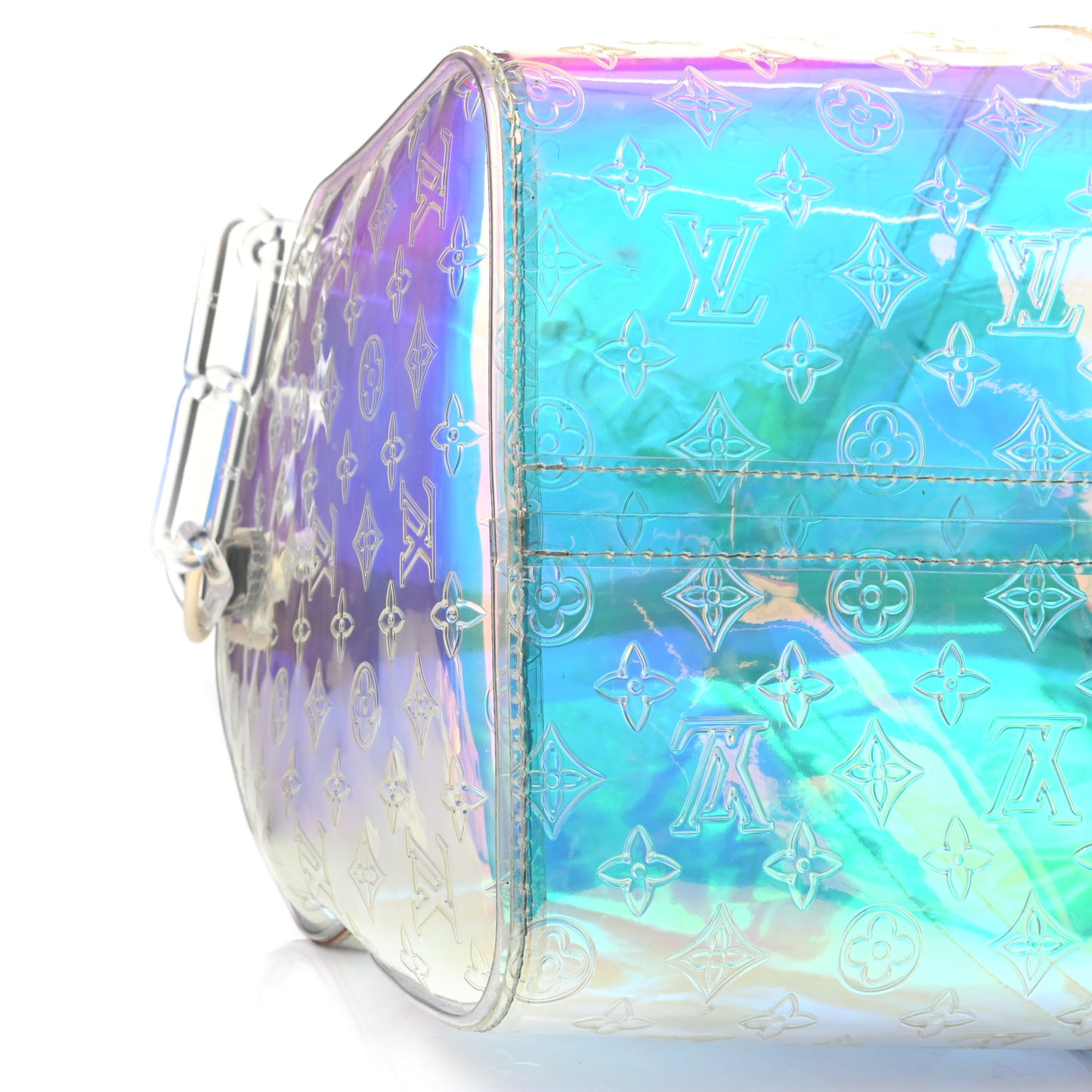 PVC Monogram Keepall Bandouliere 50 Iridescent Prism