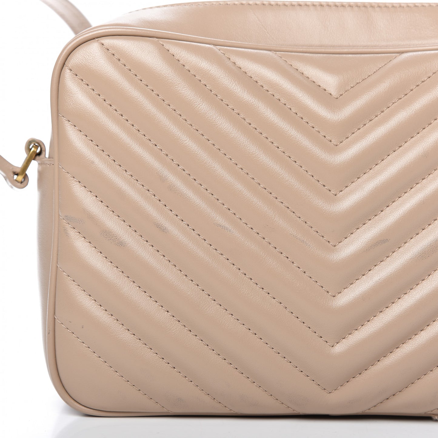Calfskin Matelasse Monogram Lou Camera Bag Nude Powder