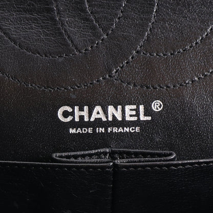 Chanel Metallic Calfskin Striped 2.55 Reissue 226 Flap Black 9 of 13