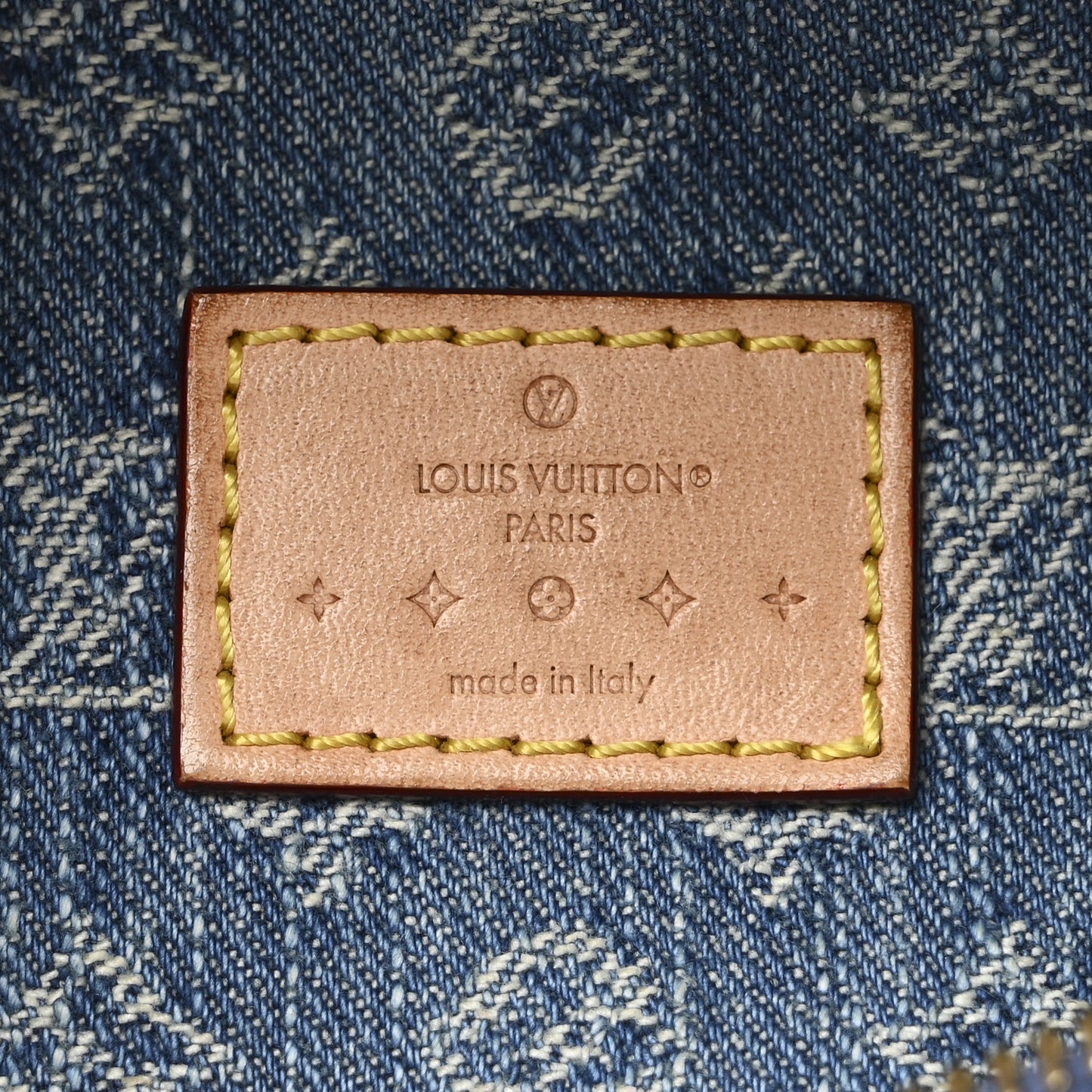 Monogram Denim High Rise Bumbag Blue