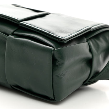 Bottega Veneta Paper Calfskin Intrecciato Cassette Belt Bag Raintree 10 of 10