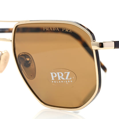 Prada Metal Aviator Sunglasses SPR59Y Pale Gold 7 of 8