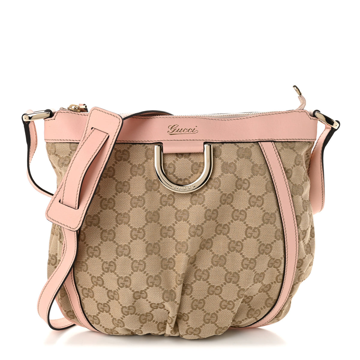 Gucci Monogram Small D Gold Ring Messenger Soft Pink 1 of 10