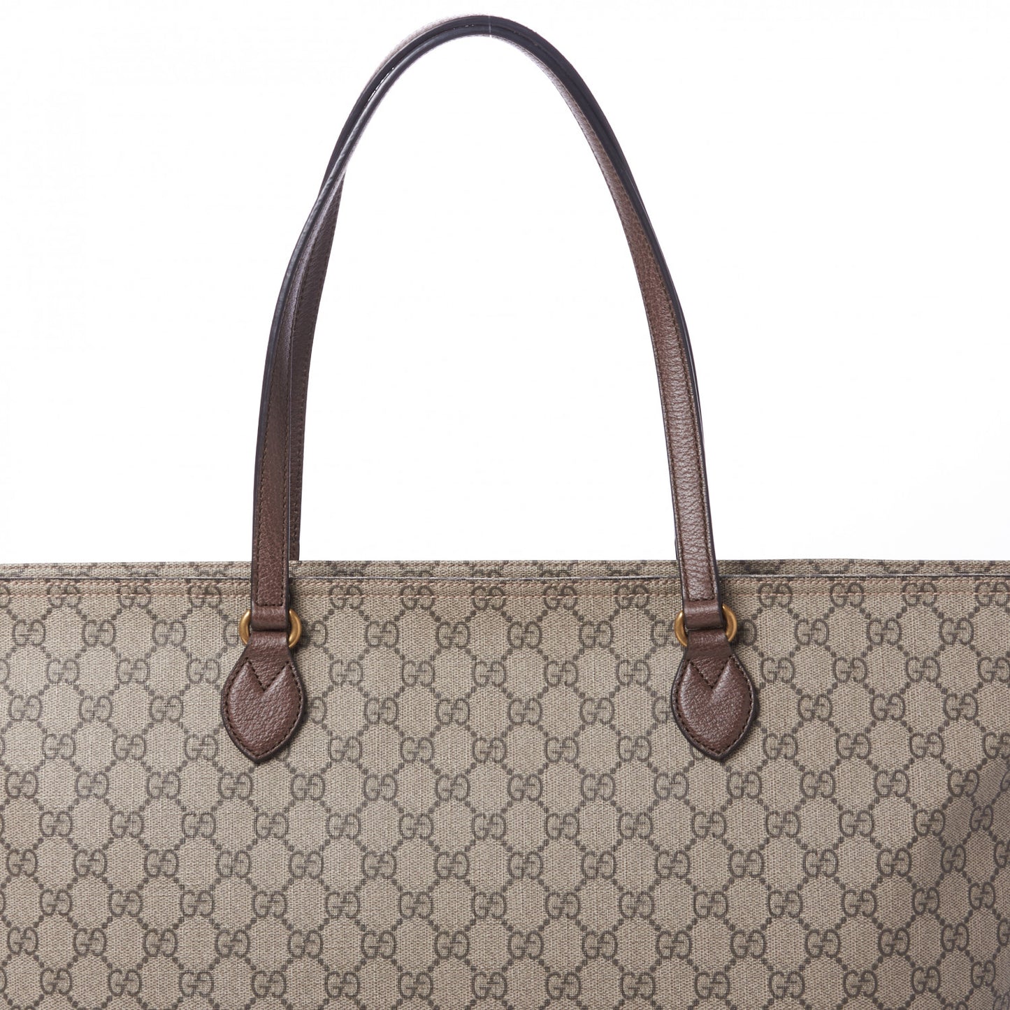GG Supreme Monogram Medium Ophidia Shopping Tote Ebony