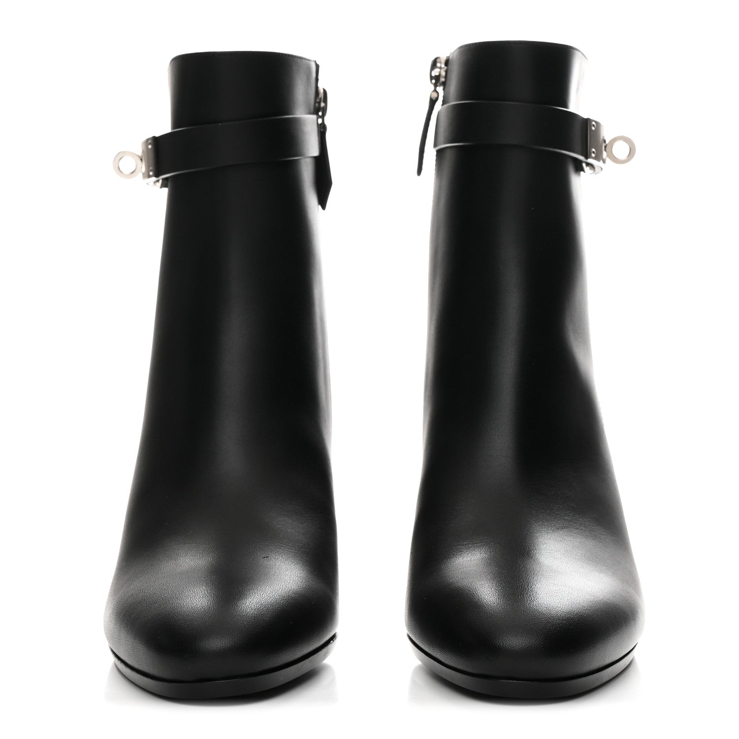 Hermes Calfskin Saint Germain Ankle Boots 35 Black 3 of 10