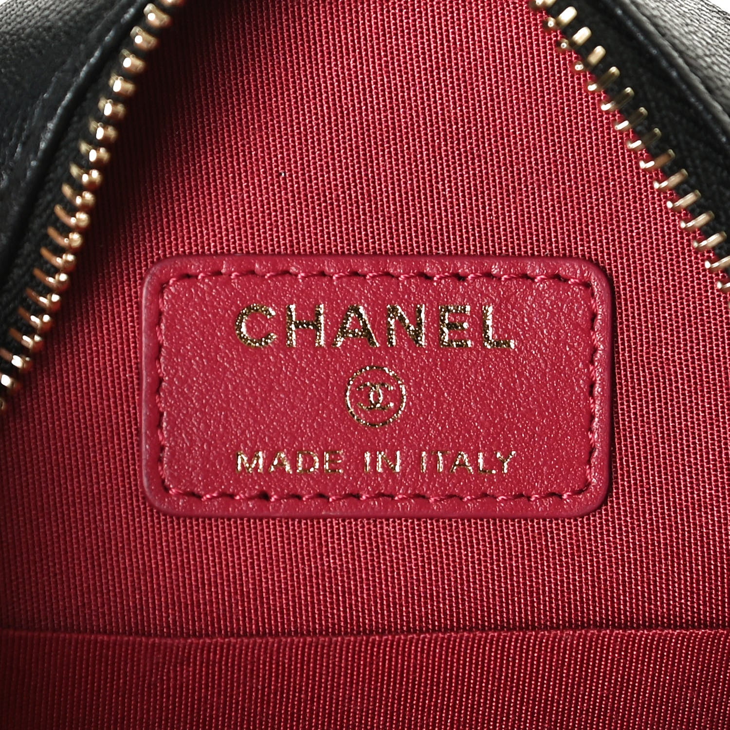 Chanel Goatskin Quilted Chanel 19 Round Clutch With Chain Black 9 of 11