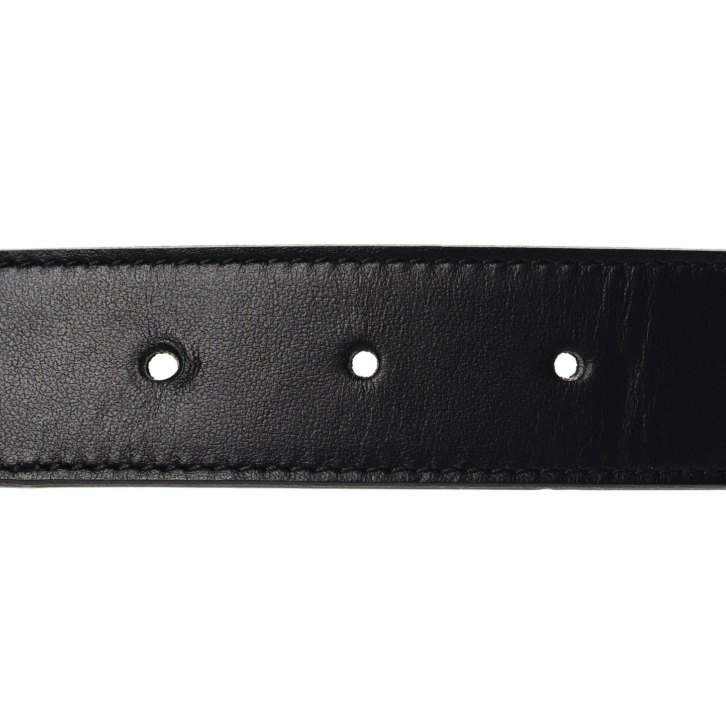 GG Supreme Monogram Matte Plutone Calfskin Double G 30mm Belt 115 46 Beige Ebony Black
