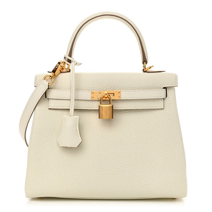 Hermes Togo Kelly Retourne 25 Mushroom 1 of 11