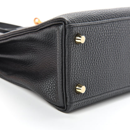 Hermes Togo Kelly Retourne 25 Black 38 of 40