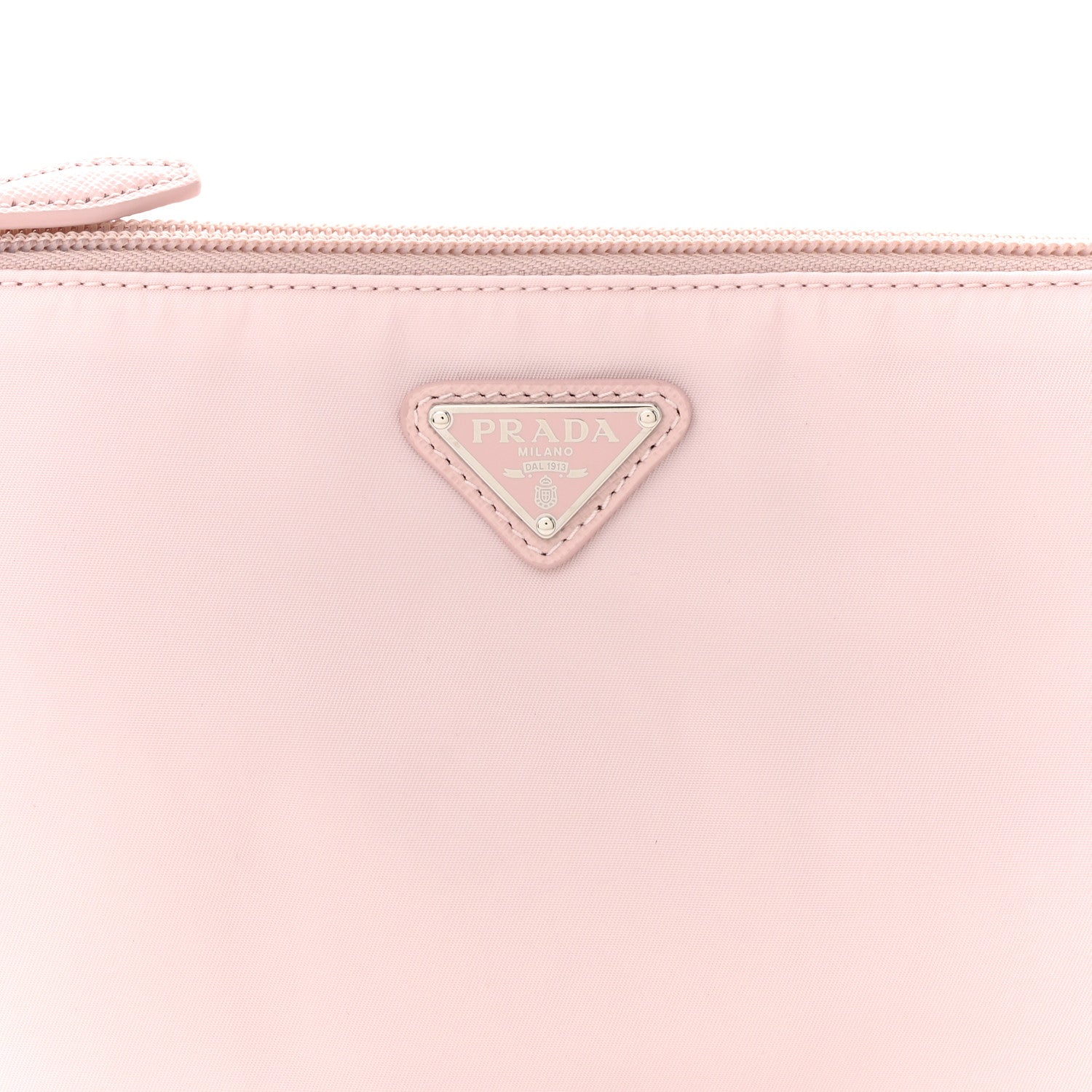 Prada Re-Nylon Vela Saffiano Mini Pochette Bag Alabastro 8 of 11