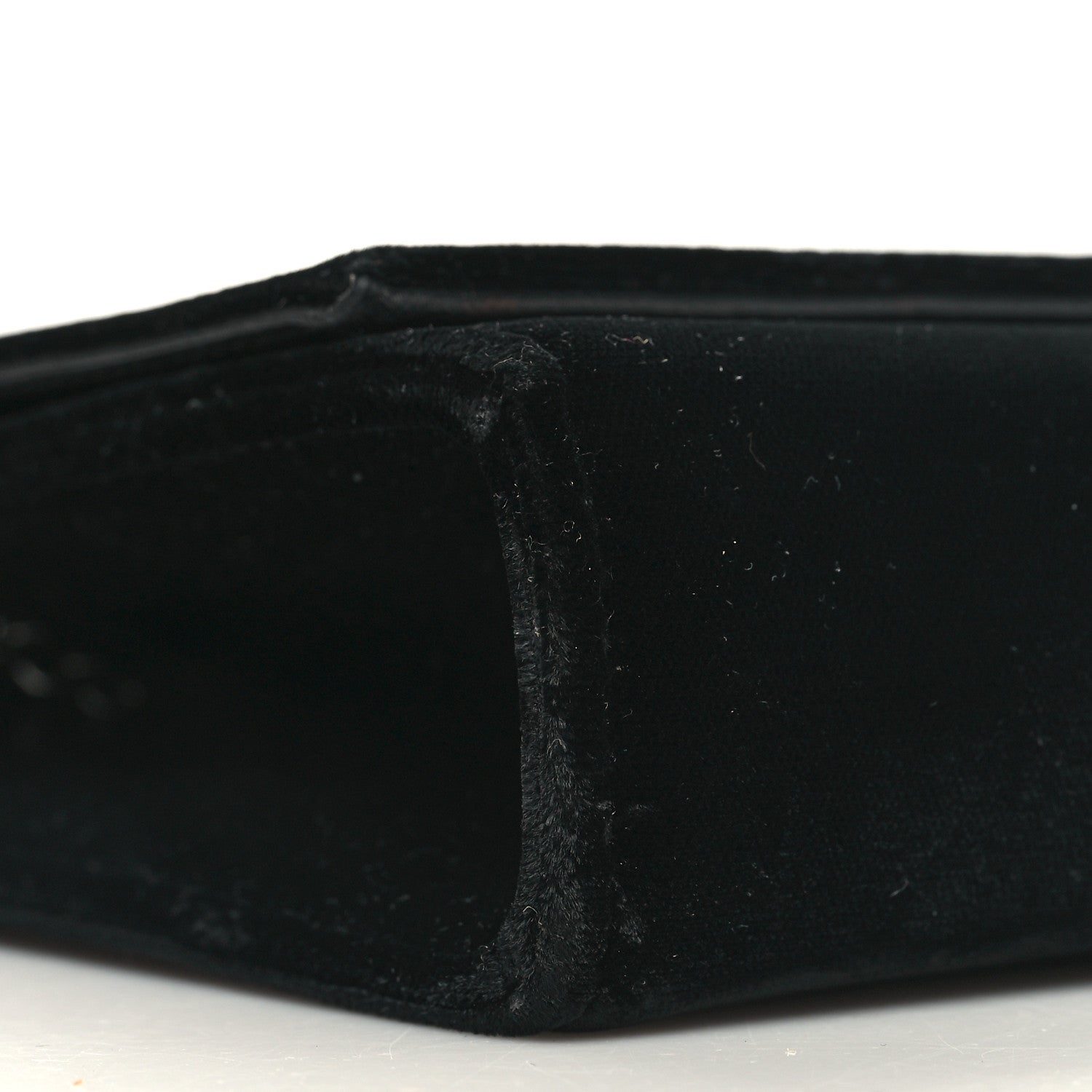 Saint Laurent Velvet Crystal Monogram Kate Tassel Chain Wallet Black 8 of 9