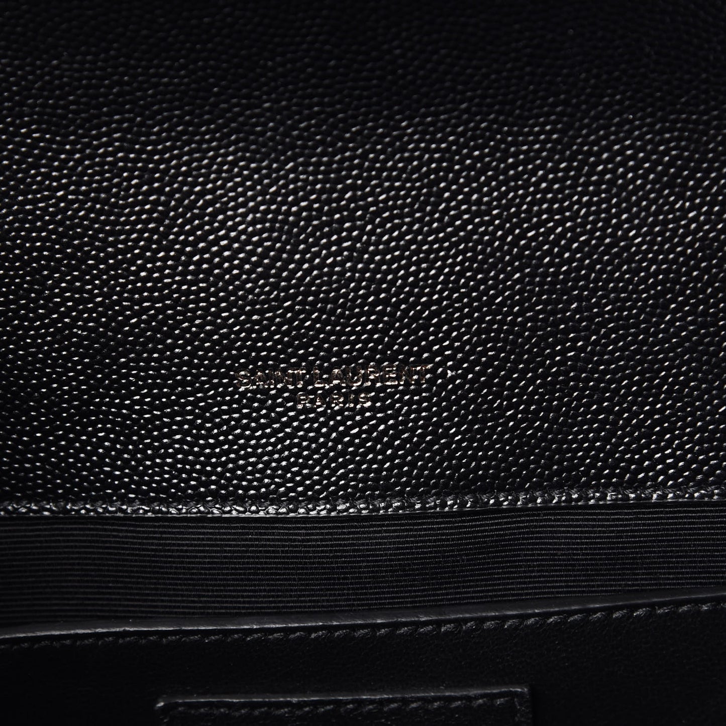 Grain De Poudre Textured Mixed Matelasse Triquilt Medium Monogram Satchel Black