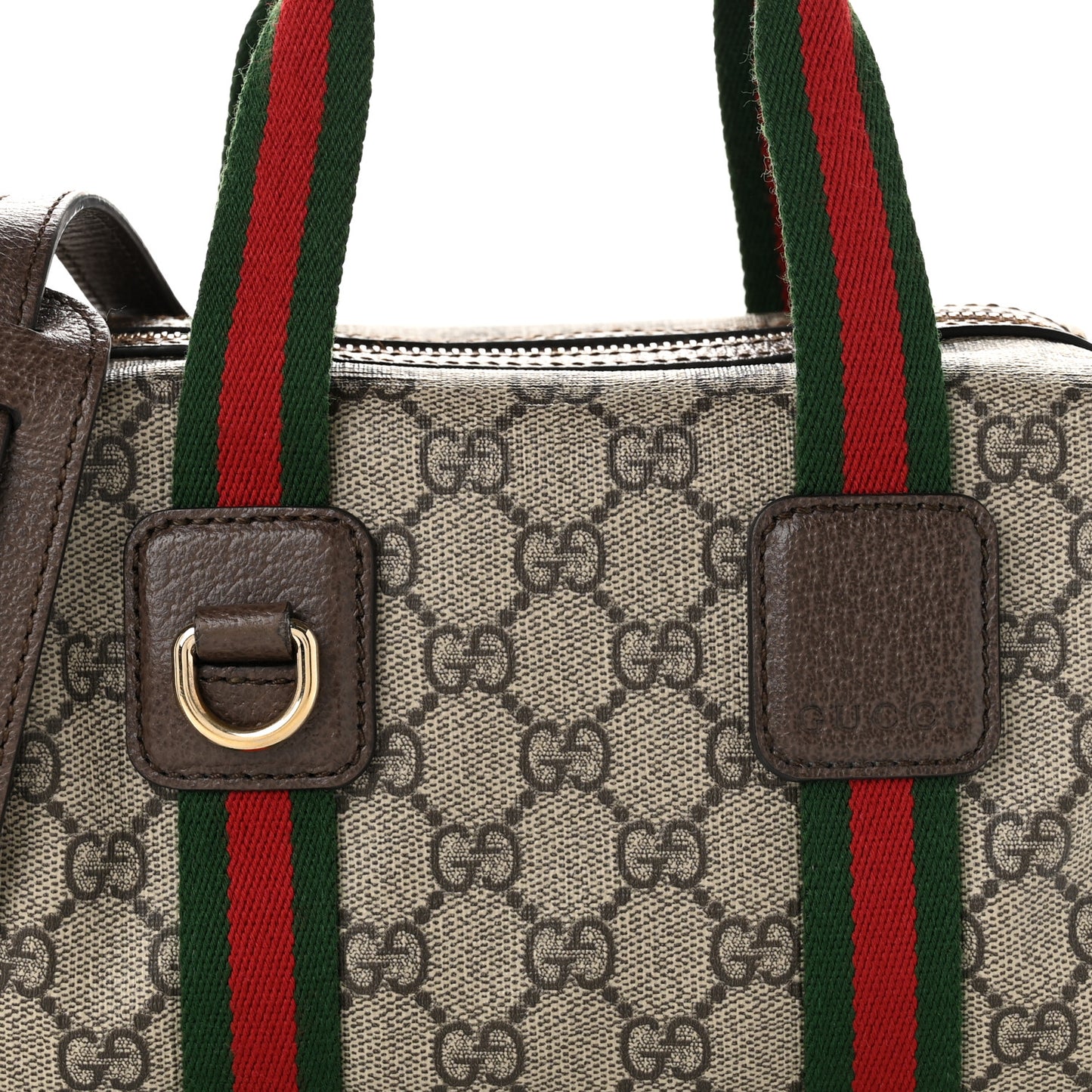 GG Supreme Web Mini GG Top Handle Bag Beige Ebony New Acero