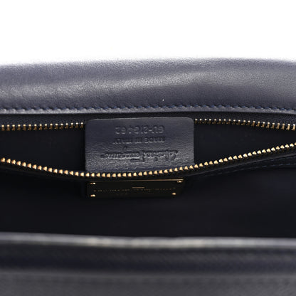 Salvatore Ferragamo Printed Calfskin Ginny Shoulder Bag Navy 7 of 13
