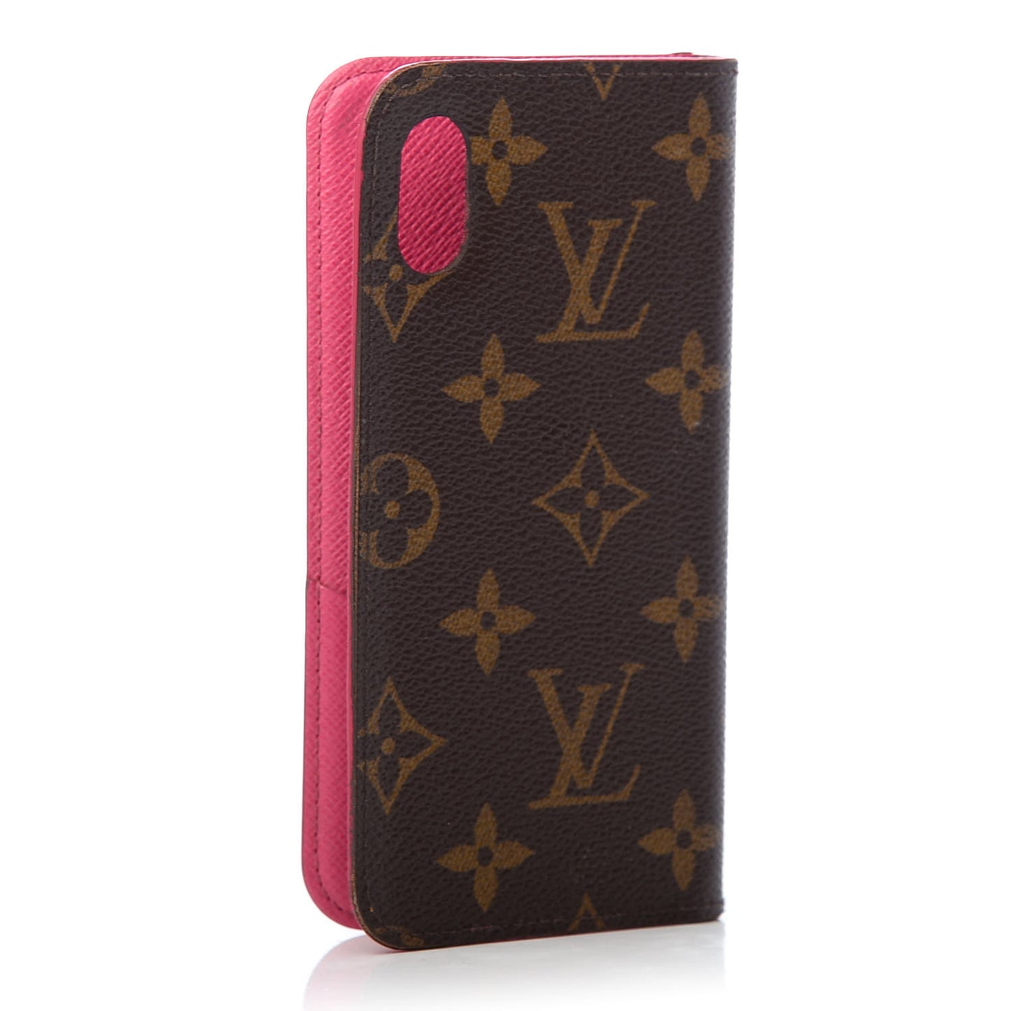 Monogram iPhone X Folio Case Rose Pop