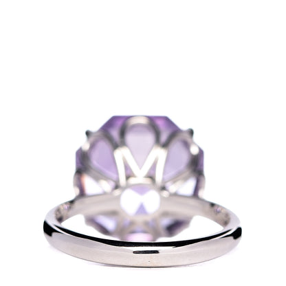 Tiffany Sterling Silver Amethyst Round Sparklers Cocktail Ring 49 5 4 of 5