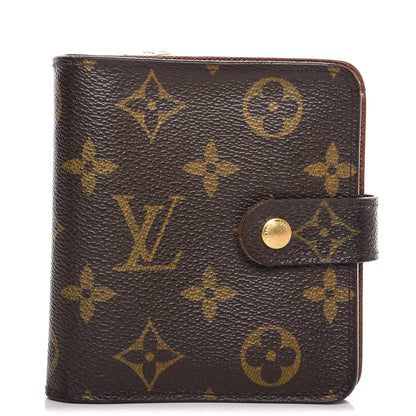 Louis Vuitton Monogram Compact Zippe Zipped Wallet 1 of 10