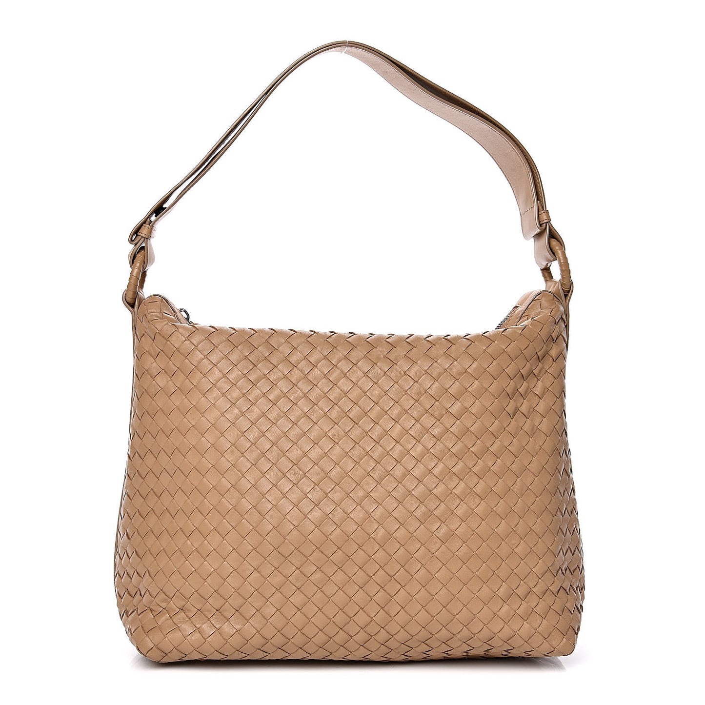 Nappa Intrecciato Hobo Noce