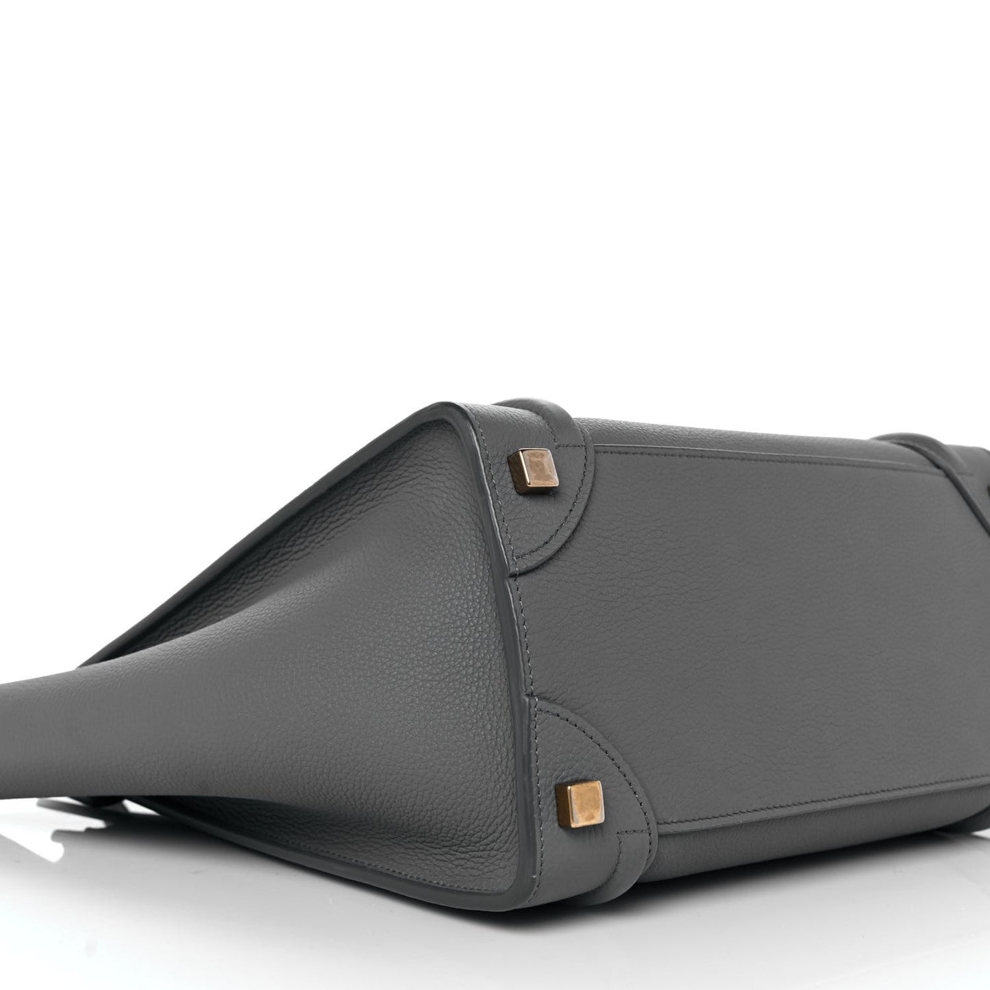 Baby Drummed Calfskin Micro Luggage Kohl