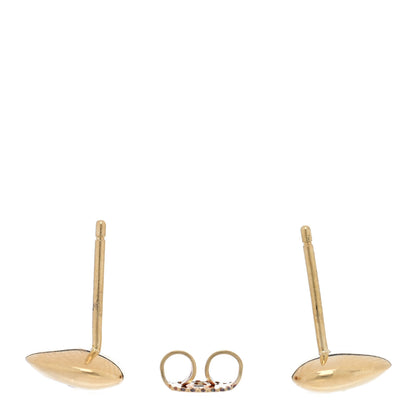 Tiffany 18K Yellow Gold Diamond Paloma Picasso Modern Heart Earrings 3 of 4
