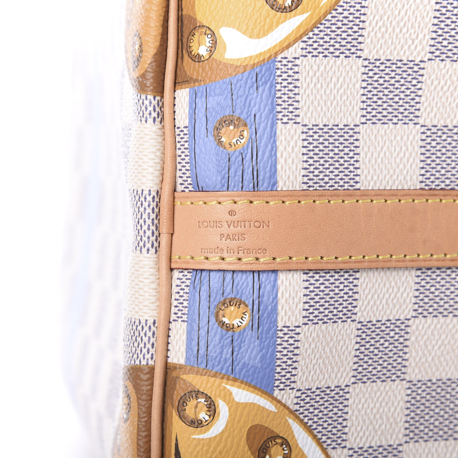 Louis Vuitton Damier Azur Summer Trunks Speedy Bandouliere 30 5 of 14