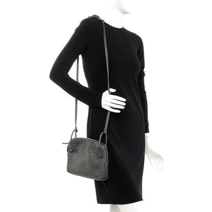 Bottega Veneta Nappa Intrecciato Pillow Crossbody Messenger Light Grey 2 of 15